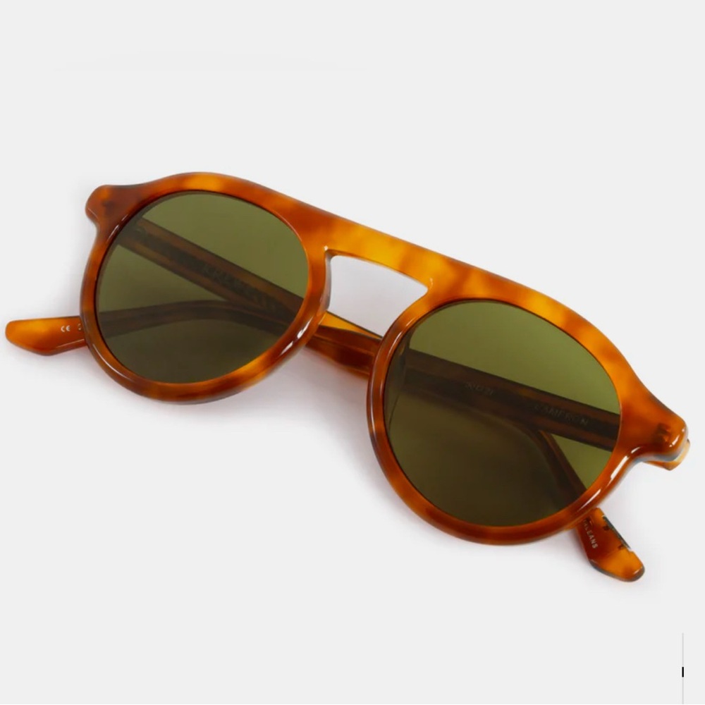 KREWE Sunglasses in Tortoise and Green